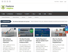 Tablet Screenshot of freelancehelpline.com